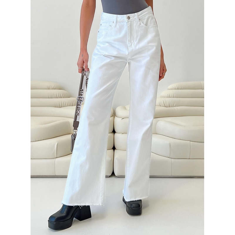 Carey Denim Jeans White