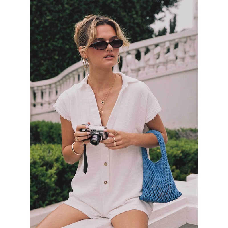 Salt Lake Romper White