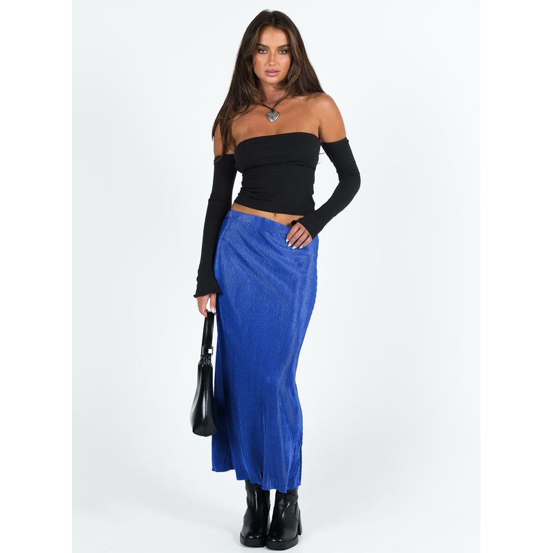Duke Midi Skirt Blue