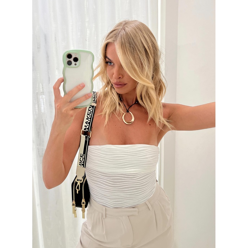 Makena Strapless Bodysuit White Tall Low Impact