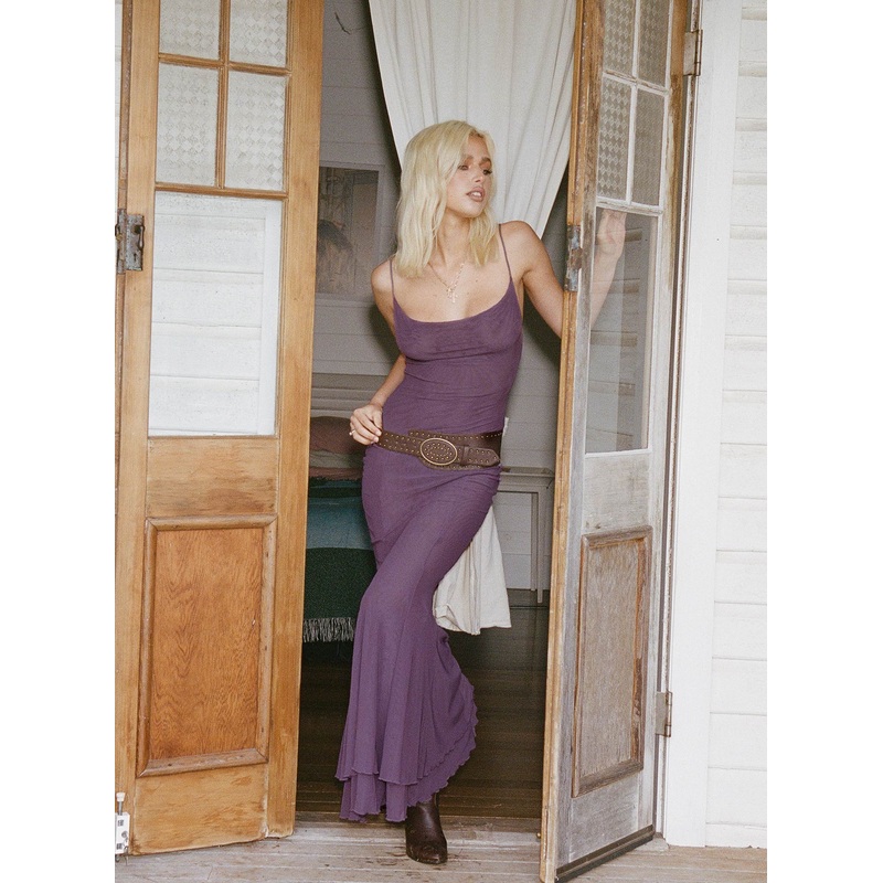 Sikora Vintage Maxi Dress Purple