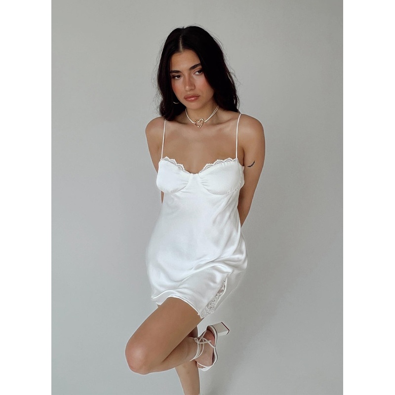 Snowbird Mini Dress White Petite