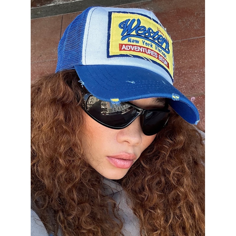Adventures Trucker Hat Blue