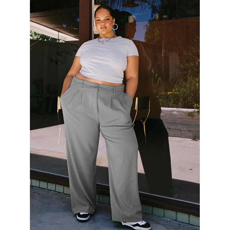 Archer Pants Light Grey Curve