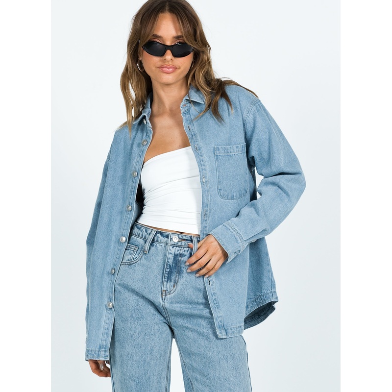Lou Jacket Light Wash Denim
