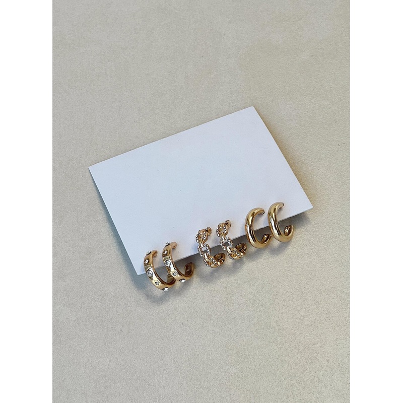 Marsher Earring Pack Gold