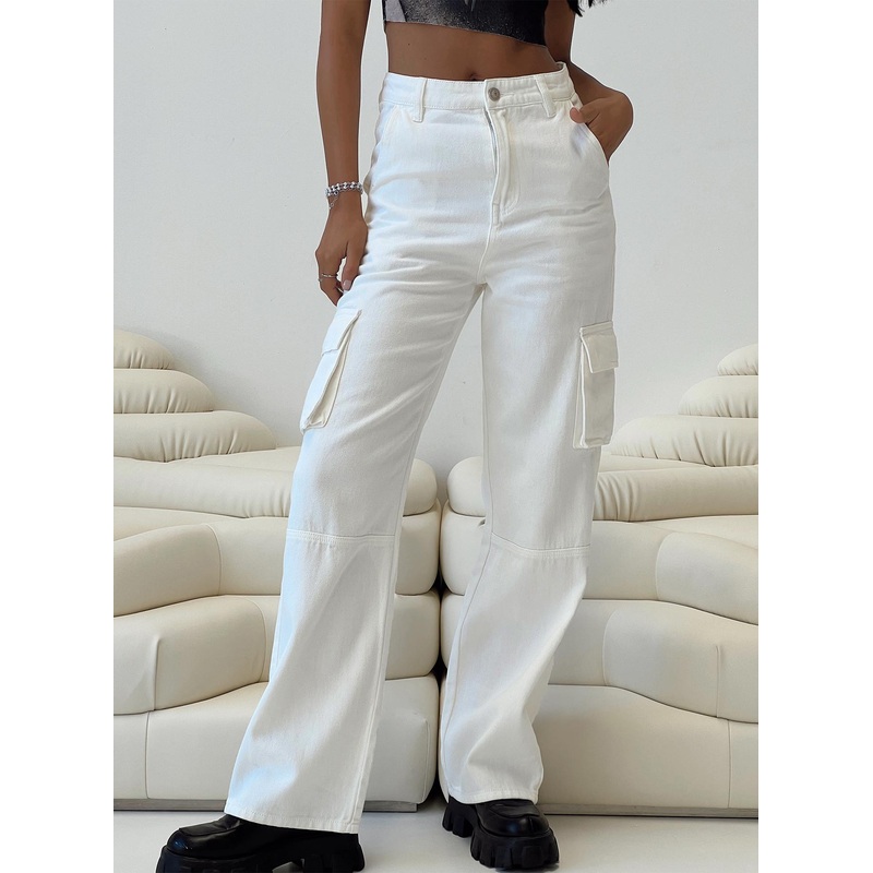 Millard Cargo Jeans White