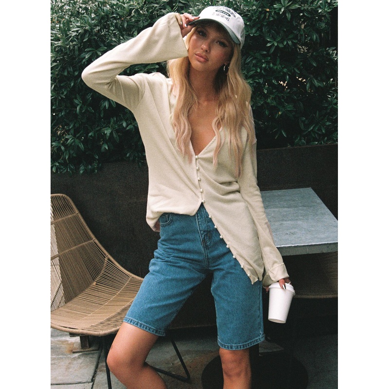 Seville Denim Shorts Mid Wash