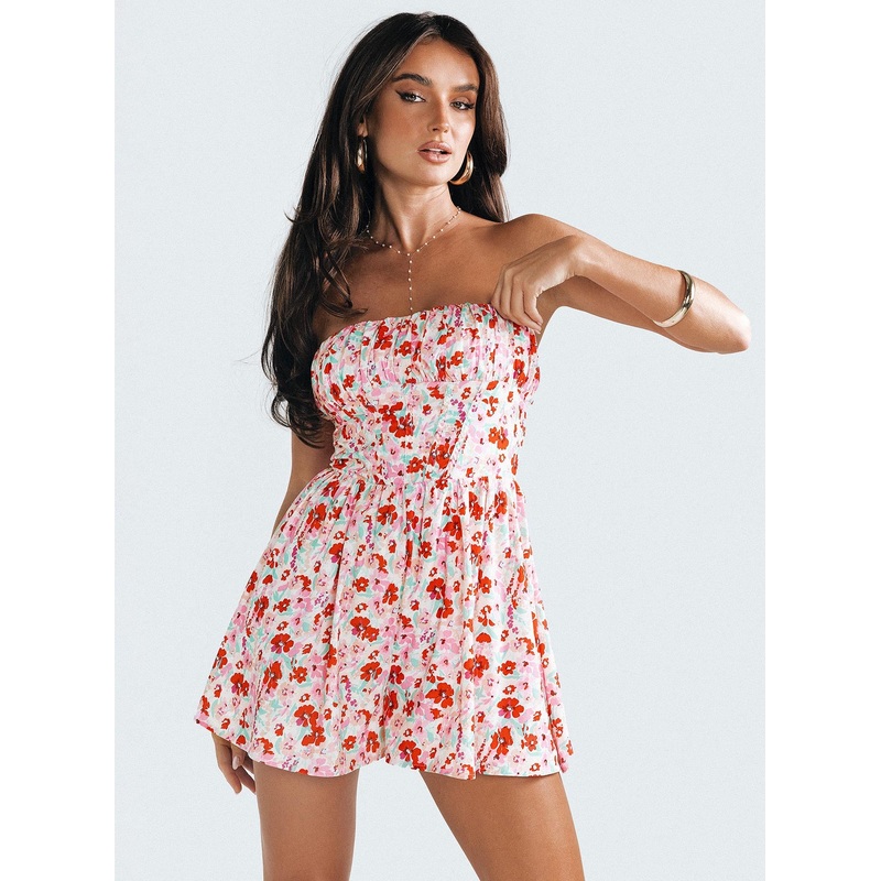Stefanni Romper Red Floral