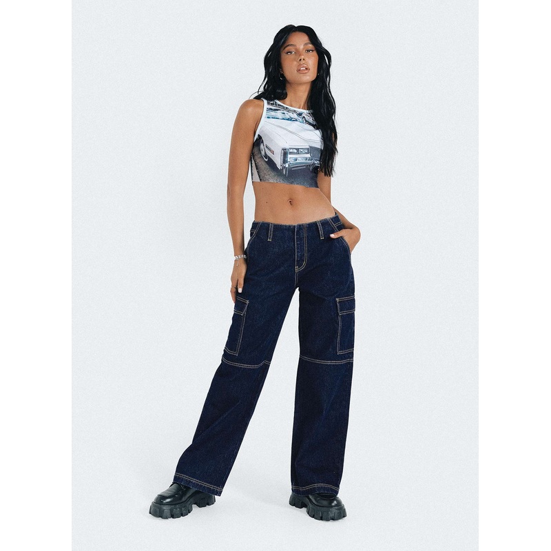 Tatini Low Rise Denim Jean Indigo