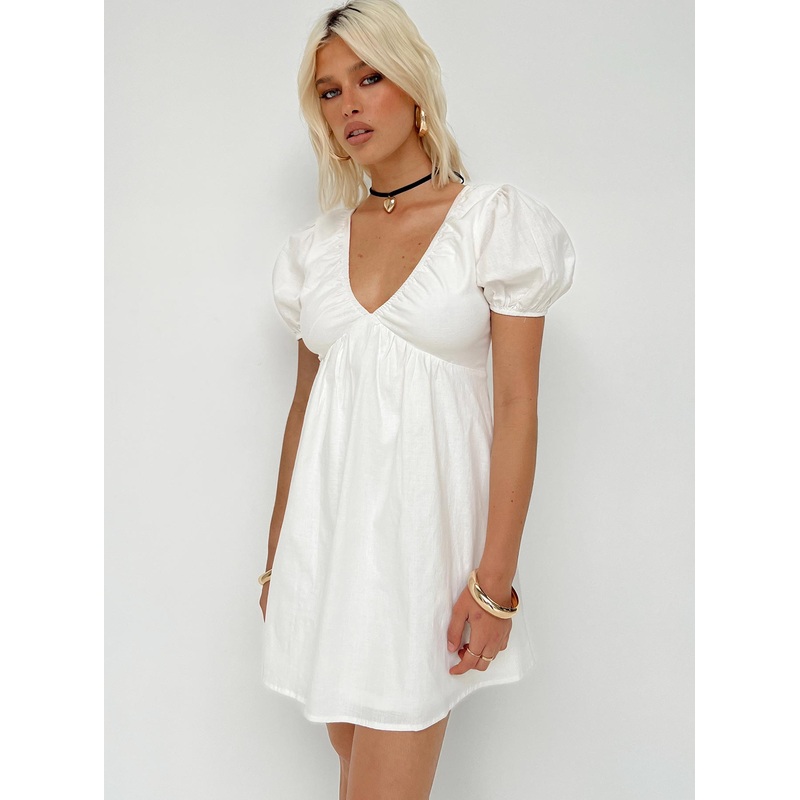 Bevin Mini Dress White