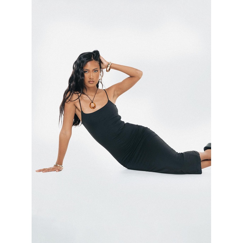 Rigano Midi Dress Black