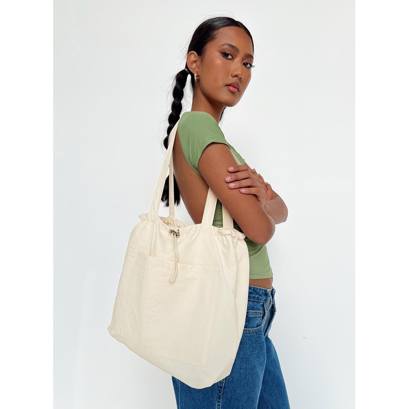 Rustic Tote Bag Cream