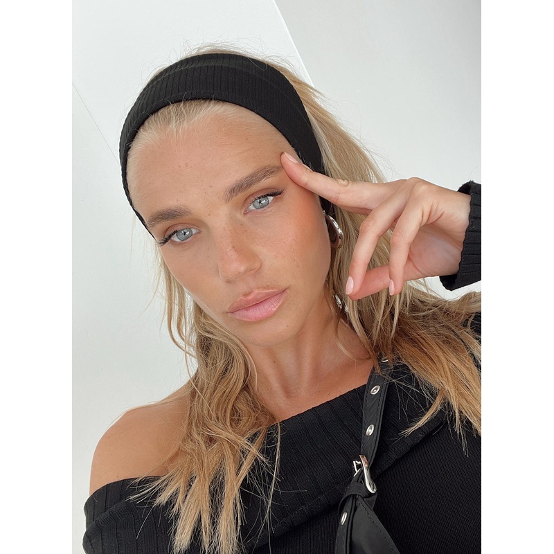 Adelina Knit Headband Black