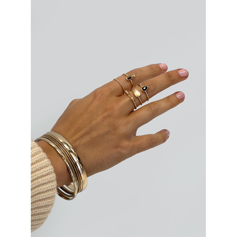 Bexlie Ring Pack Gold