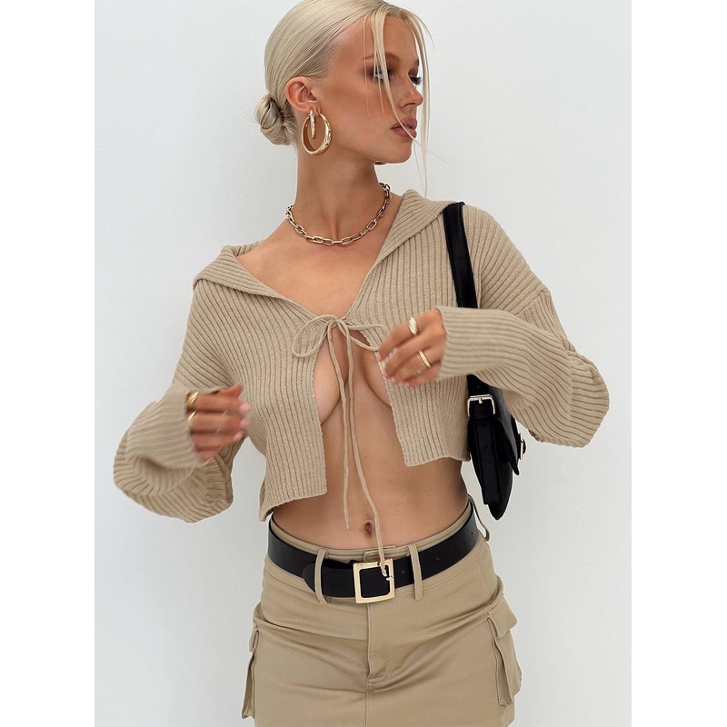 Sailer Knit Sweater Beige