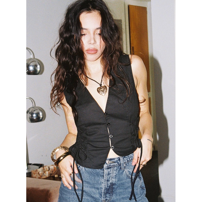 Stavia Vest Top Black