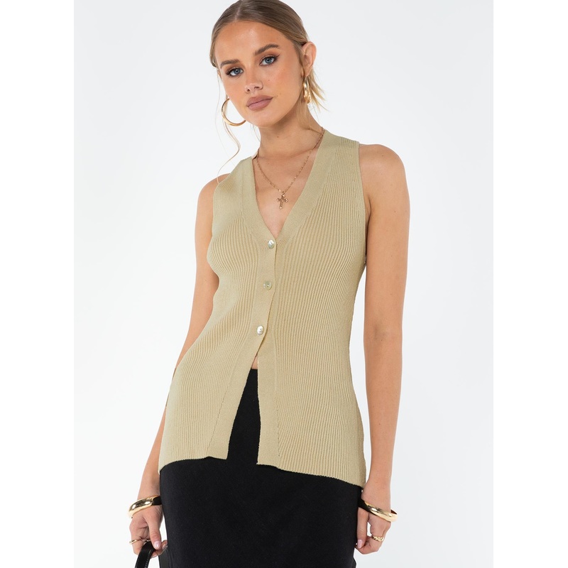 Careema Vest Top Ecru