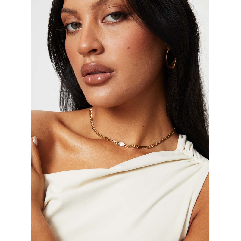 Desmong Gold Plated Necklace Gold