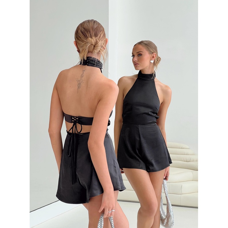 Nataly Romper Black