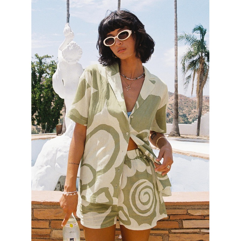 Sea Shirt Green / Cream