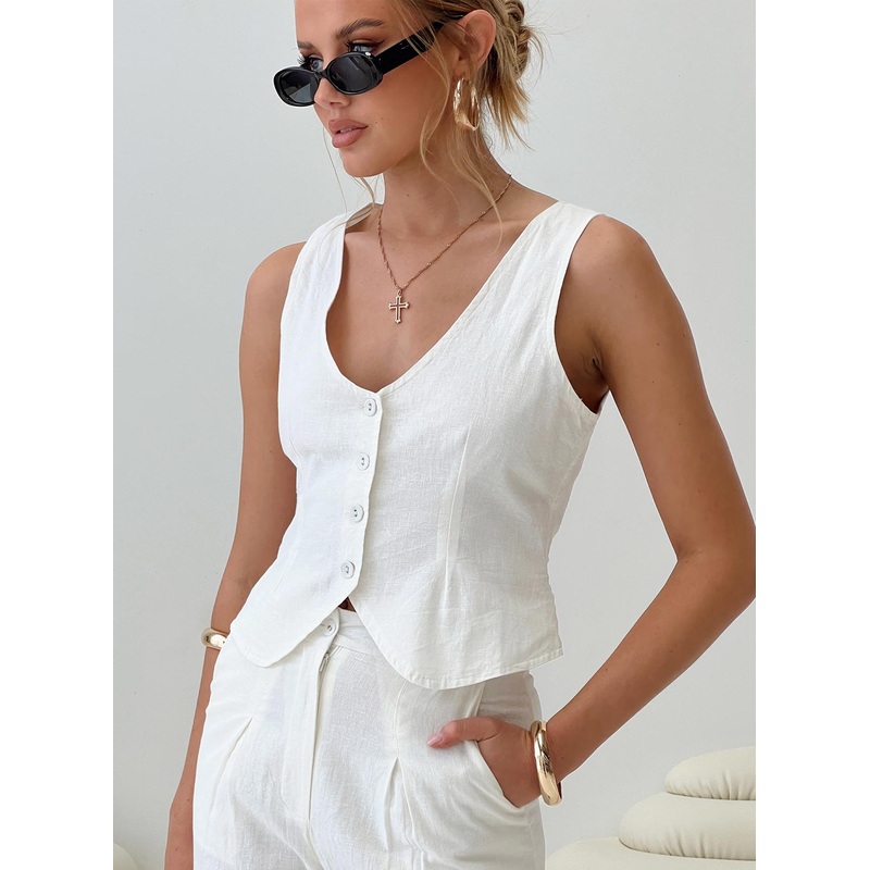 Sofi Vest Top Natural