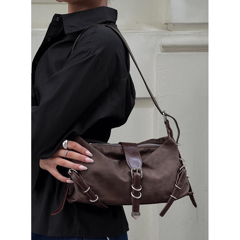 Anatolius Shoulder Bag Washed Brown