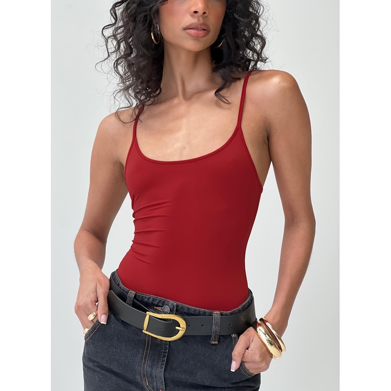 Geary Bodysuit Red