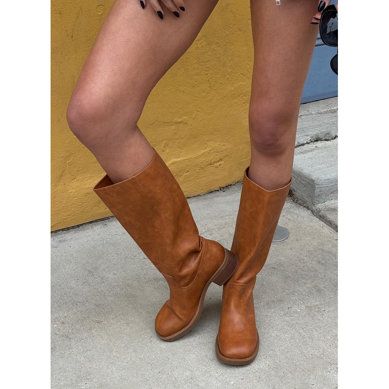 Madisson Knee High Boots Brown