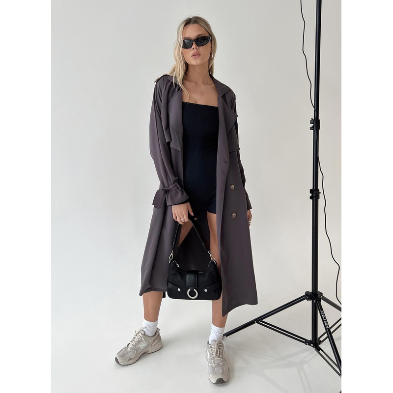 Cassie Trench Coat Grey
