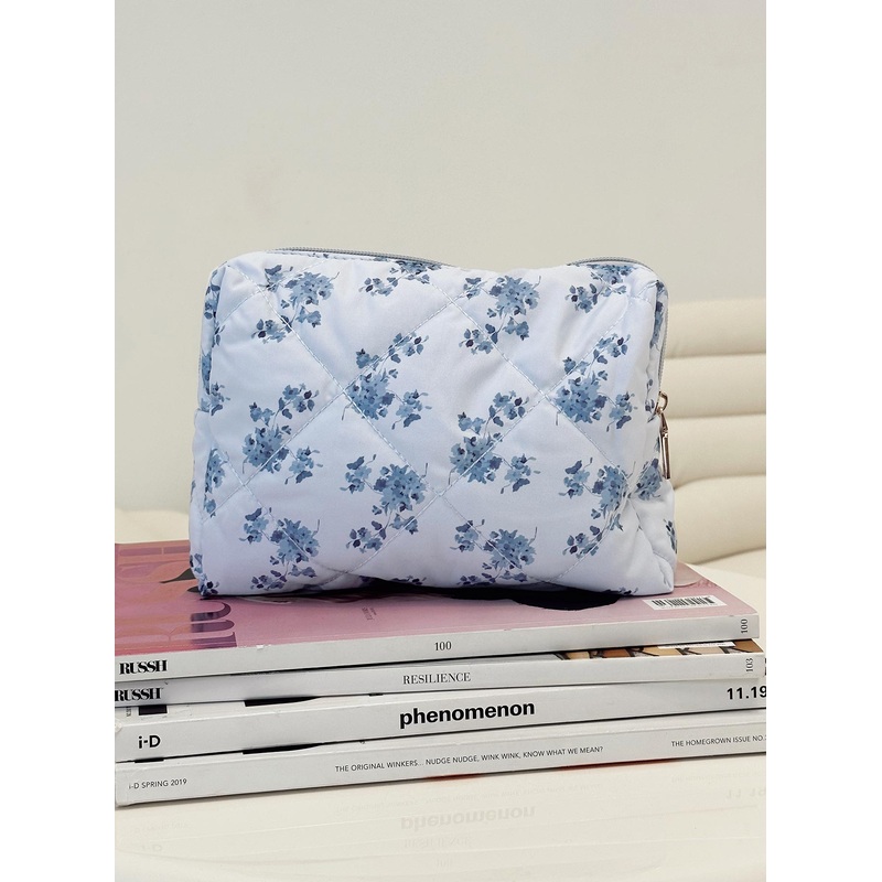 Mulberry Cosmetic Case Blue Floral
