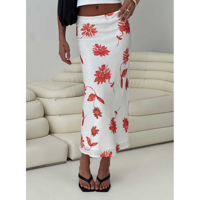 Sun Soaked Midi Skirt Multi