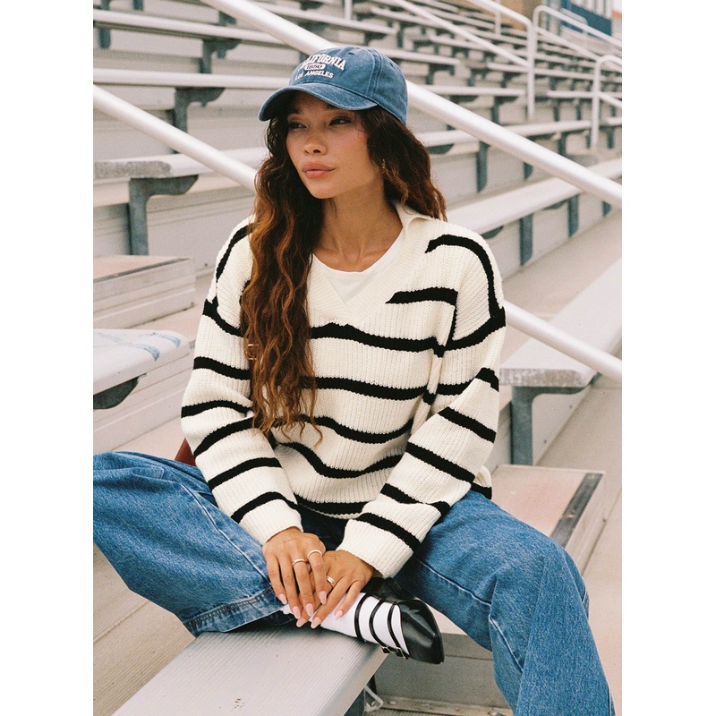 Forte Knit Sweater Black / Cream