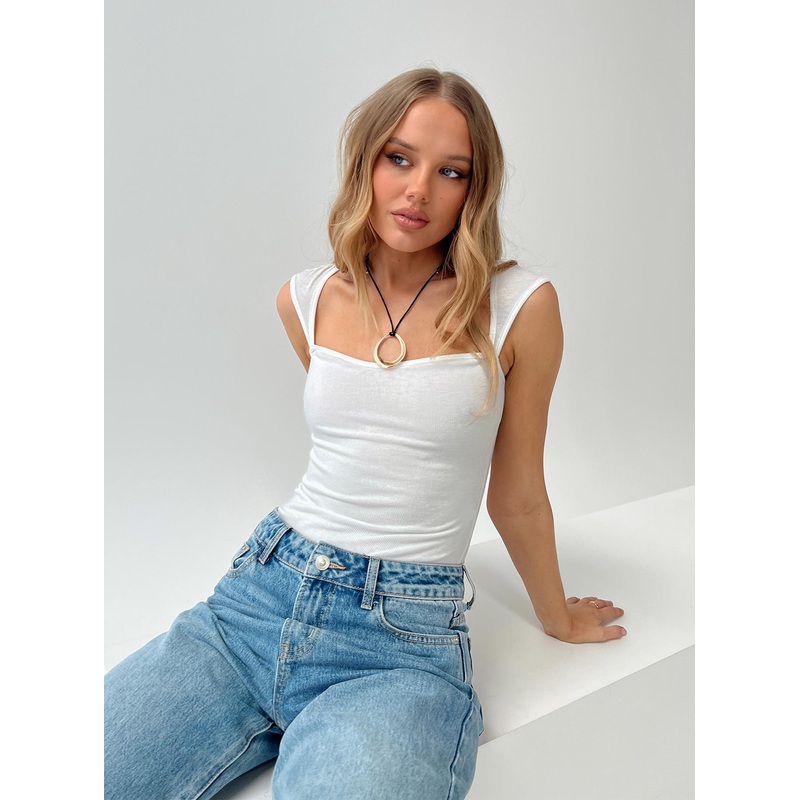 Halia Bodysuit White
