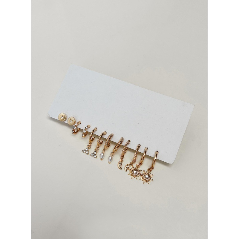 Hannan Earring Pack Gold