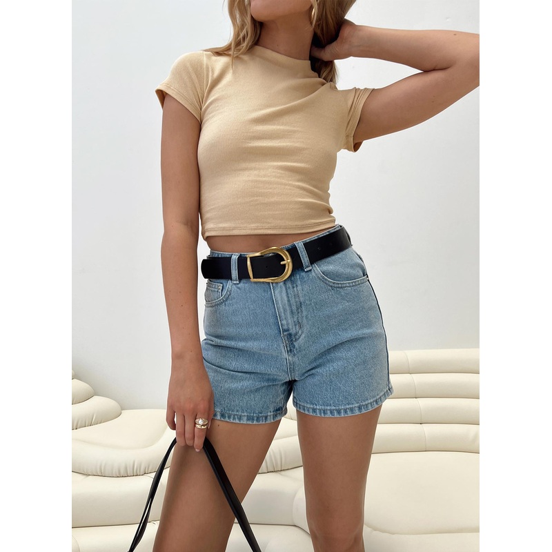 Shaline Shorts Light Wash Denim