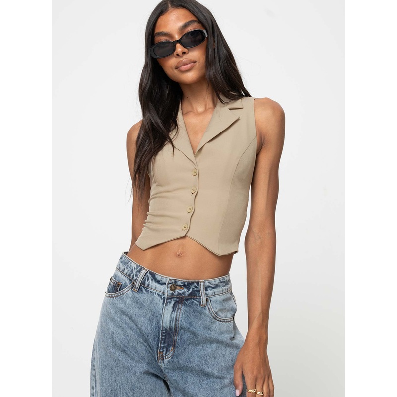 Aimer Vest Taupe
