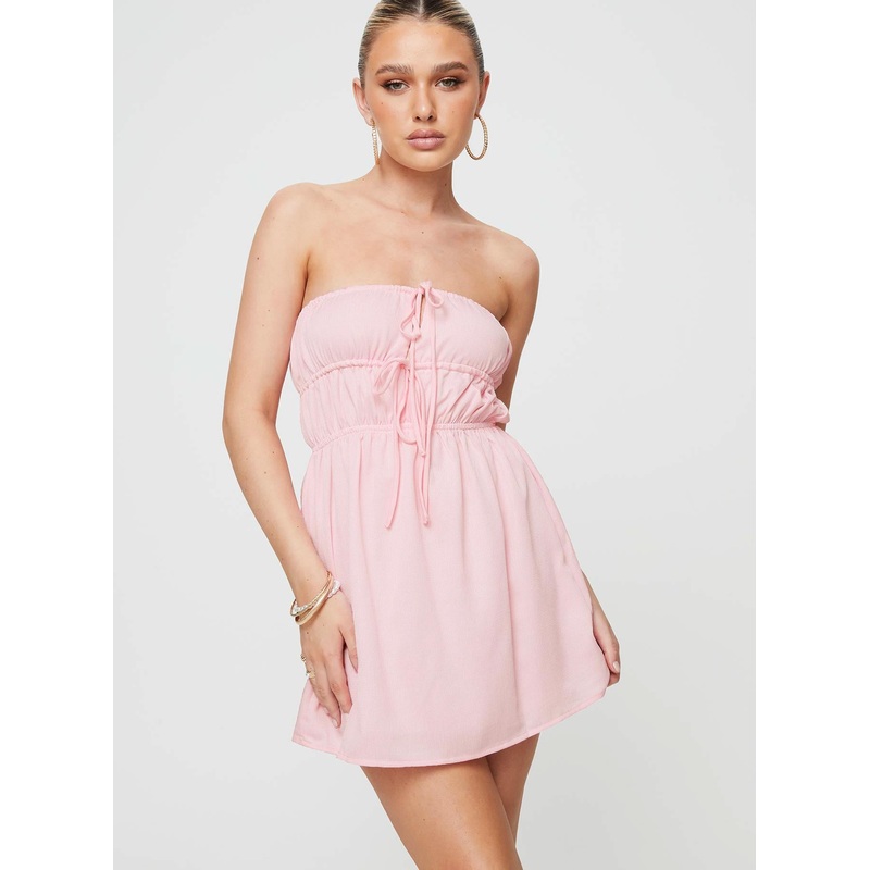 Blooming Mini Dress Pink