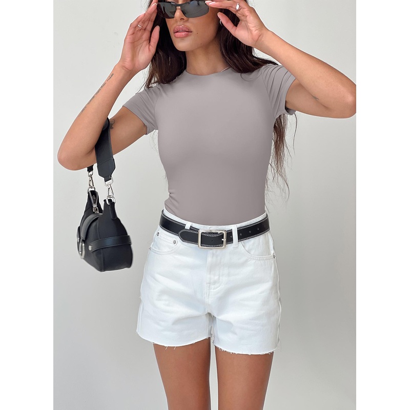 Jannika Shorts White Denim