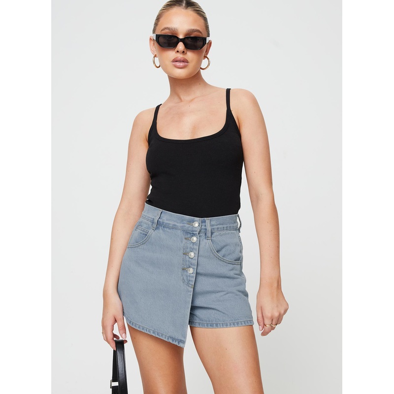 Merthyr Denim Skort Mid Wash