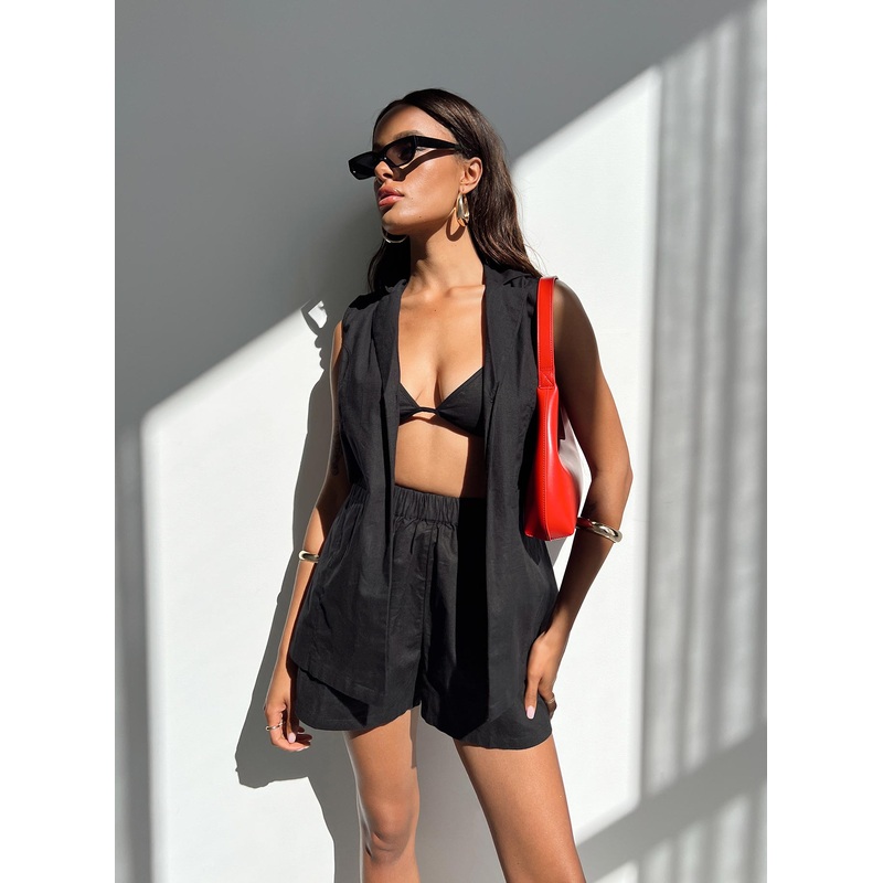 Noah Vest Set Black