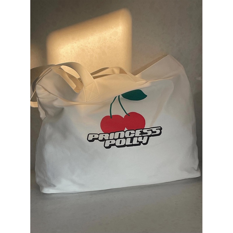 Princess Polly Tote Bag Cherry / White