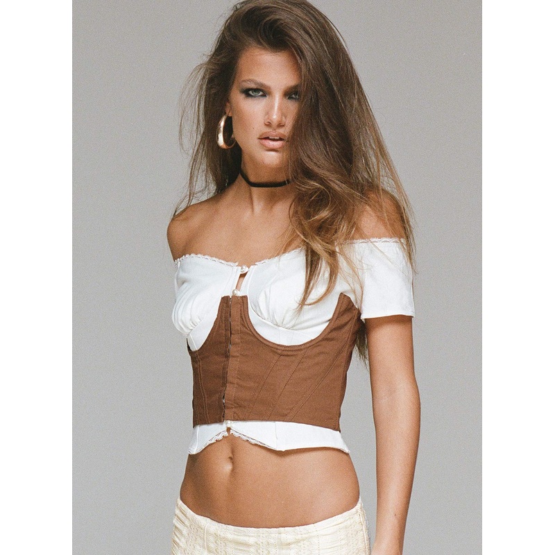 Saturday Sinner Corset Brown