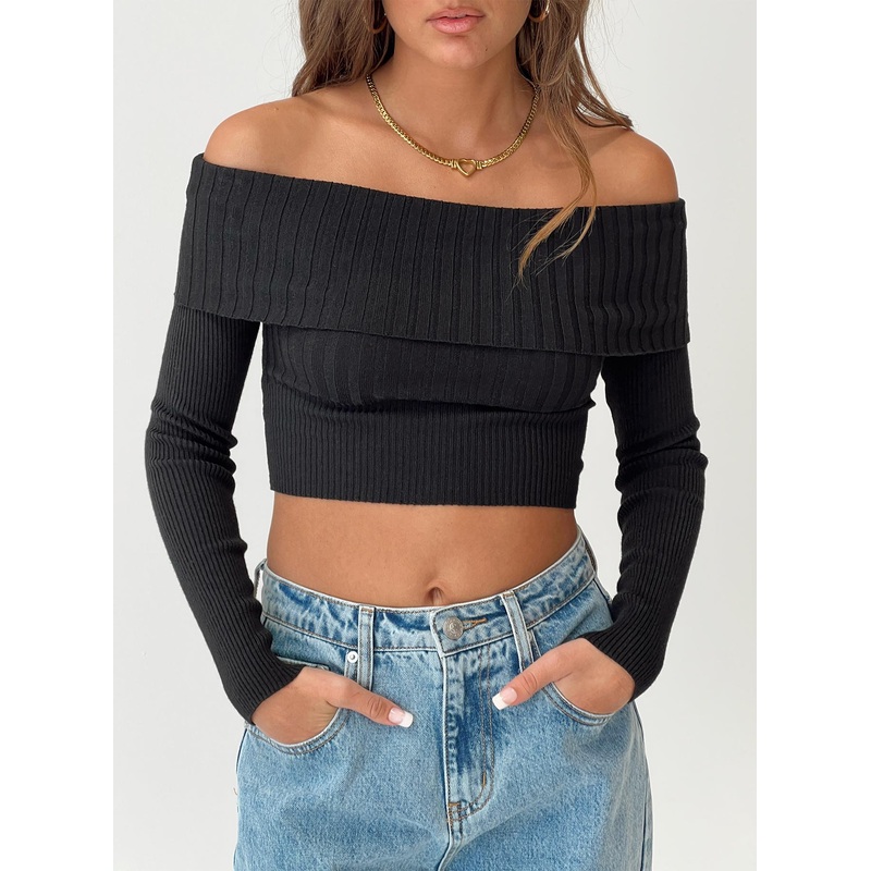 Tagula Off The Shoulder Top Black