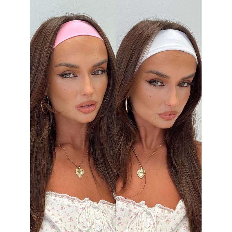Candy Swirl Headband Set Pink/White