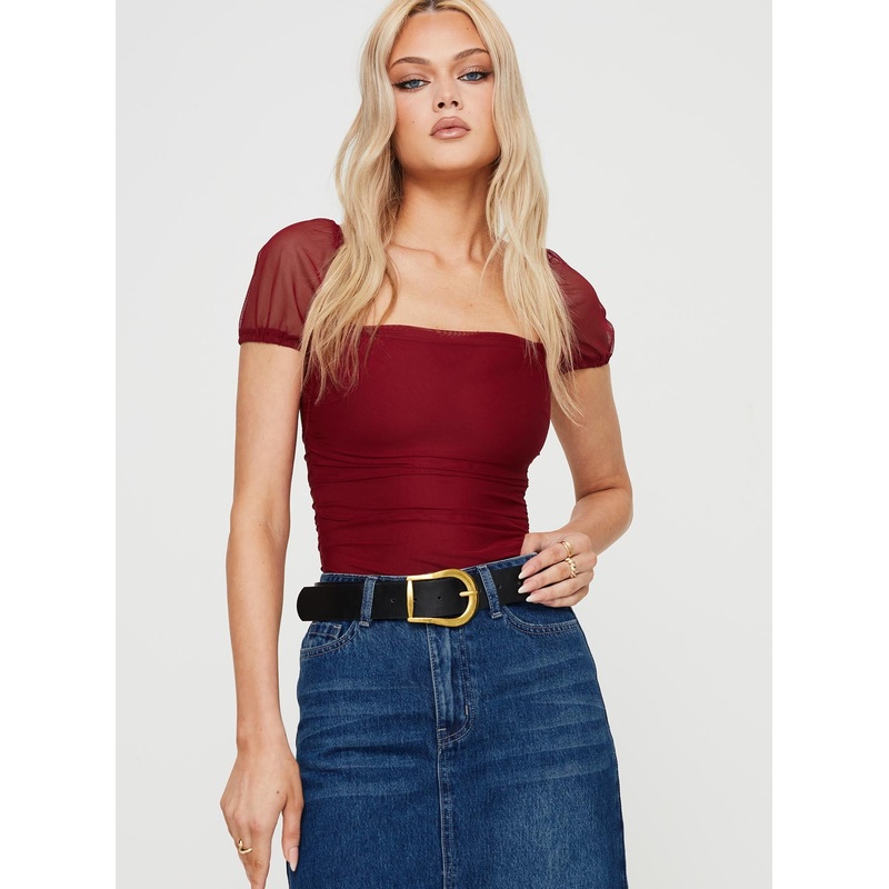 Dostan Bodysuit Burgundy