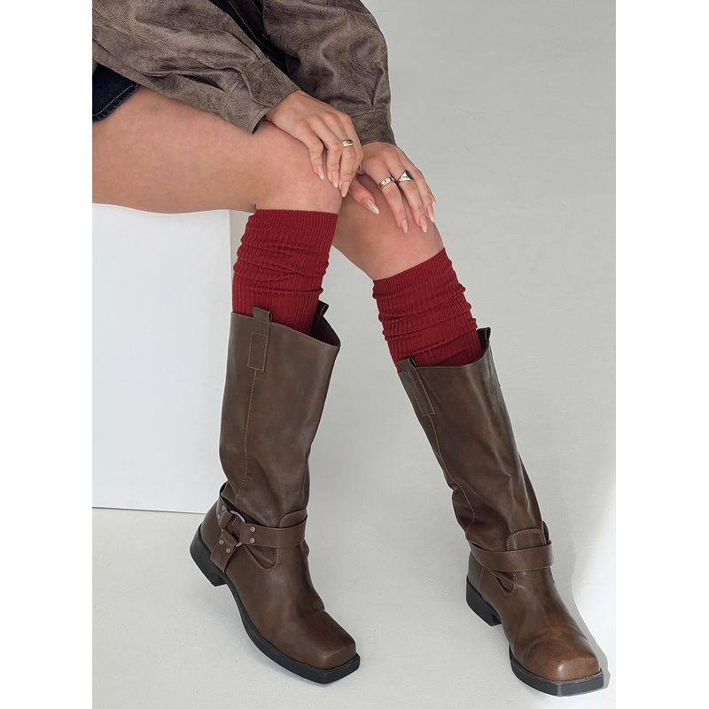 Enslee Stockings Burgundy