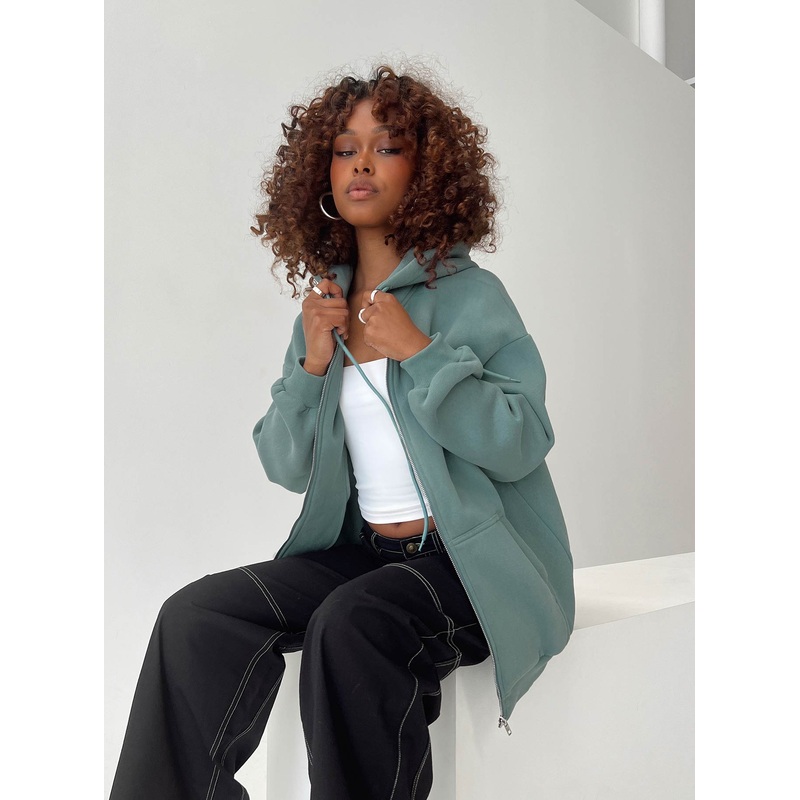 Florida Zip Up Sweatshirt Soft Sage