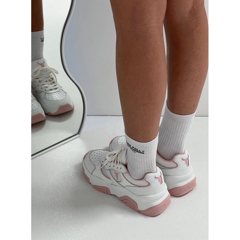 Windsor Smith Ghosted Sneakers White / Cherry