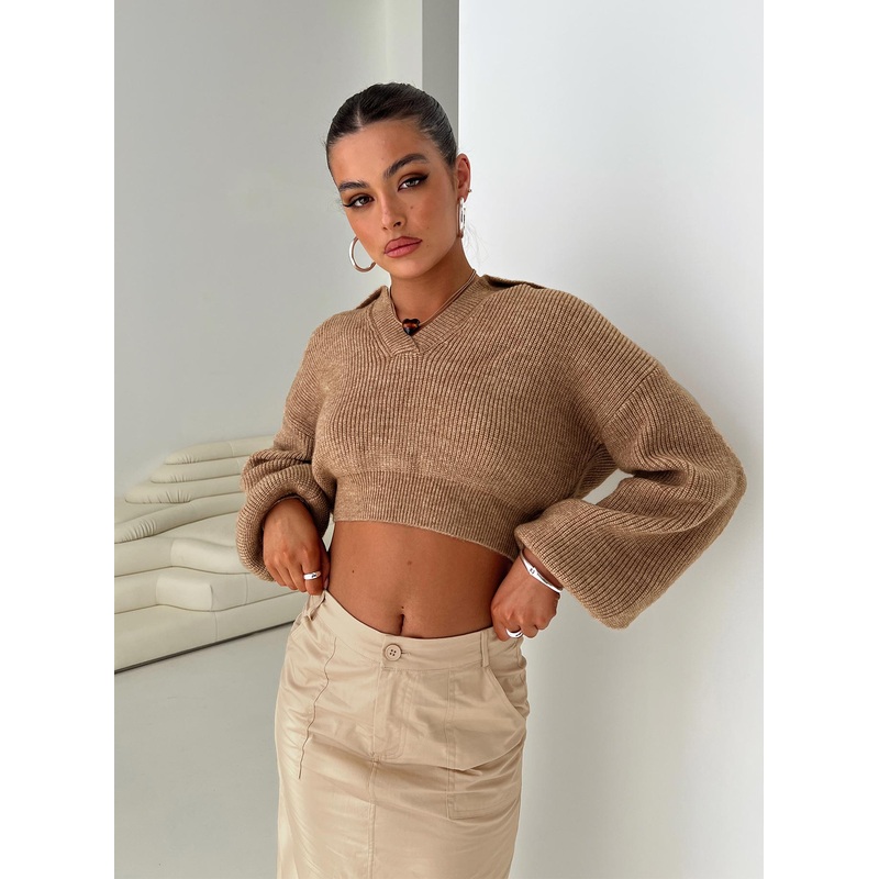 Hartlen Collared Sweater Beige